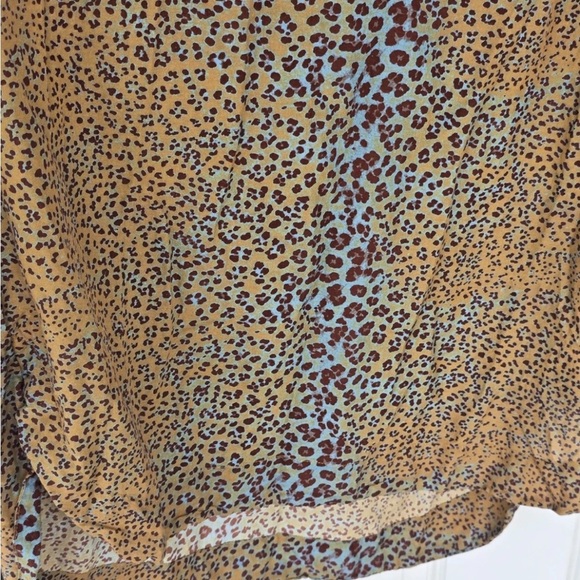 Ulla Johnson Nerissa Tunic Dress Small Leopard Print V-Neck Long Sleeves - Picture 7 of 10